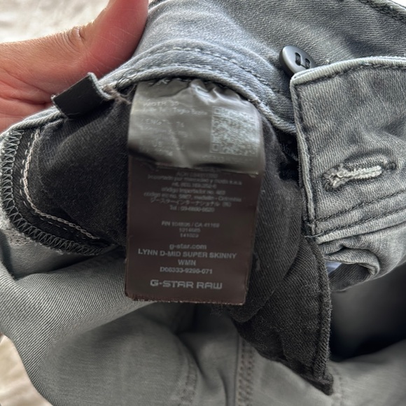 G-Star Women's Gray Jeans Super Skinny Sz 30 Length 34 - Picture 5 of 6